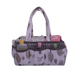 Bacati Unisex Cotton, Collapsable Hamper, Grey/Beige -Safavieh Furniture 41p7S161dcL