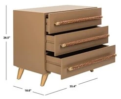 Safavieh Home Raquel Modern Taupe And Gold And Brown 3-drawer Chest 12 Safavieh Home Raquel Modern Taupe And Gold And Brown 3-drawer Chest -Safavieh Furniture 41pFwZr0AqS