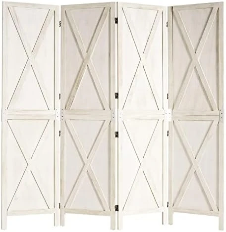 Oneinmil Room Divider, Room Dividers And Folding Privacy Screens, Partition Wall Dividers For Rooms, Room Separator, Temporary Wall, Privacy Folding Screen, Rustic Barnwood (White) 7 Oneinmil Room Divider, Room Dividers And Folding Privacy Screens, Partition Wall Dividers For Rooms, Room Separator, Temporary Wall, Privacy Folding Screen, Rustic Barnwood (White) - Image 7