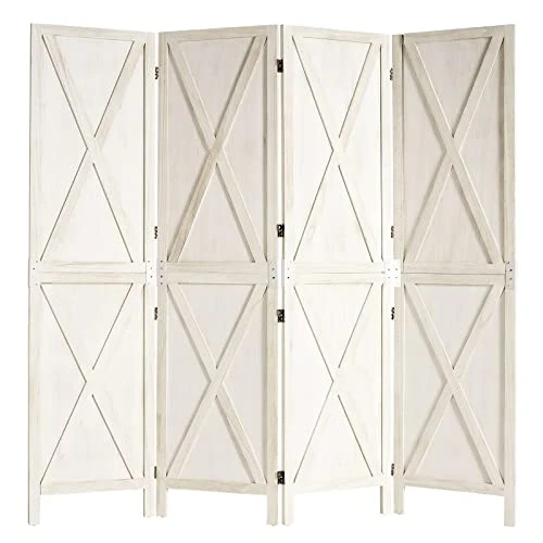 Oneinmil Room Divider, Room Dividers And Folding Privacy Screens, Partition Wall Dividers For Rooms, Room Separator, Temporary Wall, Privacy Folding Screen, Rustic Barnwood (White) 1 Oneinmil Room Divider, Room Dividers And Folding Privacy Screens, Partition Wall Dividers For Rooms, Room Separator, Temporary Wall, Privacy Folding Screen, Rustic Barnwood (White)