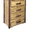 Montana Woodworks Log Chest - 4 Drawer Glacier Country Collection