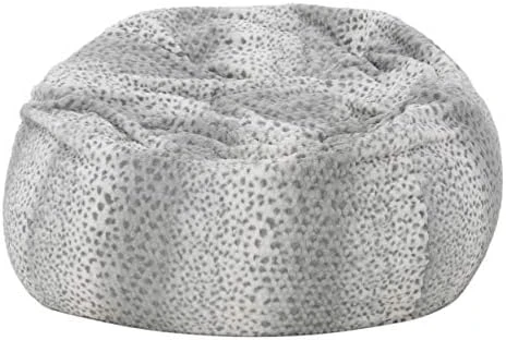Heavy Metal Inc Meridian Bean Bag Plush Faux Fur Chair | Comfortable And Fun Beanbag For The Whole Family| Non-Spill Memory Foam Filling (Ash White) 10 Heavy Metal Inc Meridian Bean Bag Plush Faux Fur Chair | Comfortable And Fun Beanbag For The Whole Family| Non-Spill Memory Foam Filling (Ash White) - Image 10