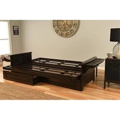 Kodiak Furniture Phoenix Queen Espresso Wood Storage Futon-Charcoal Mattress -Safavieh Furniture 41qFvyZPEsS