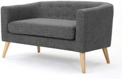 GDFStudio Christopher Knight Home Bridie Mid-Century Modern Loveseat, Muted Blue Fabric 12 GDFStudio Christopher Knight Home Bridie Mid-Century Modern Loveseat, Muted Blue Fabric -Safavieh Furniture 41qGJuH3WFL. AC
