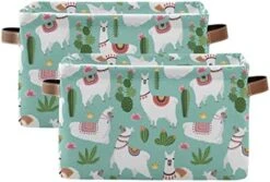 Sloth Pink Flamingo Rectangle Storage Organizer Canvas Collapsible Box Chest Organizer For Edroom Closet Kid's Toys Laundry 2 Pieces -Safavieh Furniture 41qLwk0W7eL. AC