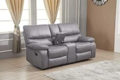 Betsy Furniture Microfiber Reclining Sofa Couch Set Living Room Set 8007 (Grey, Sofa+Loveseat) -Safavieh Furniture 41qQttdetQL