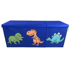 GENERIC Ethiques Purple Collapsible Large Toy Chest, Sturdy Storage Compartments With Lids. Kids Toy Box Chest Storage Organizer For Nursery Room, Playroom, Home Organization, 40.6X16.5X14.2 Inch (Cute Dinosaur). Large Toy Box For Girls . Toy Box For Boys -Safavieh Furniture 41qfMDHaS6L