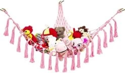 Toy Hammock For Stuffed Animals Hammock Corner, Macrame Toy Hammock, Hanging Stuffed Animal Storage Holder Teddy Bear Net Gifts For Kids Room -Safavieh Furniture 41qjVsuEBoL. AC