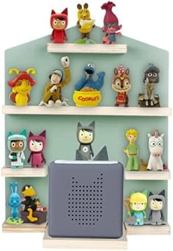 QILUCKY Shelf With Space For 24 Figures, Box Magnetic Wall Shelf For Children To Play And Collect (House - Green) -Safavieh Furniture 41qxlxjt1xL. AC