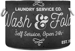 Round Storage Basket, Waterproof Coating Laundry Hamper With Handles, Nursery Bin Organizer For Laundry Room, Home Decor, Baby Toys, Blankets - 20" X 14" -Safavieh Furniture 41rD8xGzjQL. AC