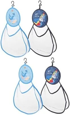 CLISPEED Storage Bag Kids Storage Organizer Toy Storage Bag 4 Pcs Child Net Hanging Bag Cartoon -Safavieh Furniture 41rKlpYI 5L. AC