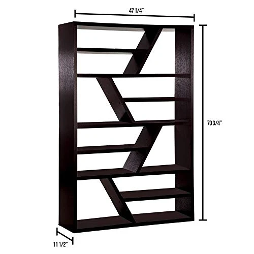 Furniture Of America Kamloo Display Shelf, Espresso 2 Furniture Of America Kamloo Display Shelf, Espresso - Image 2