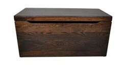 30” Wooden Storage Chest – Handmade Amish Hope Chest – Storage Trunk W/Anti-Slam Hinges – Solid Wooden Chest W/Handles – Clothing, Keepsake & Blanket Chest (Oak Wood, Asbury Stain, 30”)