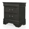 Furniture Of America Jussy Transitional Solid Wood 2-Drawer Nightstand In Gray