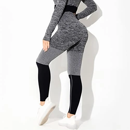 MatureGirl Tights Yoga Fitness High Seamless Buttocks Pants Exercise Waist To Lift Women's Yoga Pants Bio Yoga Scrub Pant (Black, S) 4 MatureGirl Tights Yoga Fitness High Seamless Buttocks Pants Exercise Waist To Lift Women's Yoga Pants Bio Yoga Scrub Pant (Black, S) - Image 4