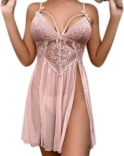 MatureGirl Fashion Sexy Lace Underwear Uniforms Underwear Nightdress Dress Satin Silk Pajamas Set For Women (Black, S) 25 MatureGirl Fashion Sexy Lace Underwear Uniforms Underwear Nightdress Dress Satin Silk Pajamas Set For Women (Black, S) -Safavieh Furniture 41sMafE0lL. AC