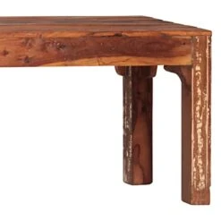 GENERIC 60-inch Distressed Painted Reclaimed Mango Bench Brown Cabin Lodge Rustic Iron Metal -Safavieh Furniture 41sXVj023gL