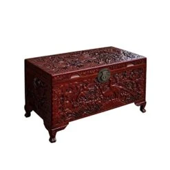 Al Chinese Brown Birds Relief Carving Camphor Trunk Table Acs7525 -Safavieh Furniture 41sZoHzFNNL