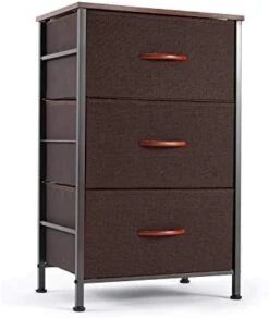 ROMOON Nightstand Chest With 3 Fabric Drawers, Bedside Furniture, Lightweight Accent Table, Storage Drawer Unit With Wood Top Fabric Bins For Bedroom, Hallway, Entryway, Closets,Nursery-Espresso 12 ROMOON Nightstand Chest With 3 Fabric Drawers, Bedside Furniture, Lightweight Accent Table, Storage Drawer Unit With Wood Top Fabric Bins For Bedroom, Hallway, Entryway, Closets,Nursery-Espresso -Safavieh Furniture 41tBm5MzrjL. AC