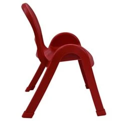 Children's Factory-AB7711PR Angeles Value Stack Kids Chair, Preschool/Daycare/Playroom Furniture, Flexible Seating Classroom Furniture For Toddlers, Red, 11" -Safavieh Furniture 41tETzZI8dL