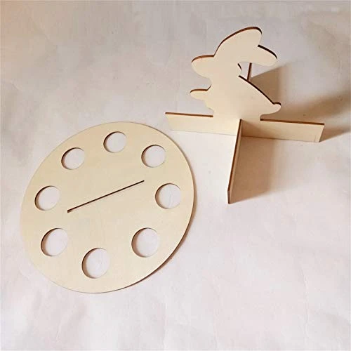 TEEGUI Creative Bunny Woodwork Shelf Easter Decoration Eggs Decoration Home Decor Over The Sink Drying Mat (Multicolor, One Size) 4 TEEGUI Creative Bunny Woodwork Shelf Easter Decoration Eggs Decoration Home Decor Over The Sink Drying Mat (Multicolor, One Size) - Image 4