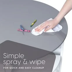 Milliard Kids Table And Chair Set- Activity Play Table For Toddlers-Round Nesting Design With 4 Storage Stools -Safavieh Furniture 41tIRFggwlL