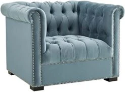 Modway EEI-3064 Heritage Tufted Performance Velvet Upholstered Chesterfield Sofa With Nailhead Trim In Gray -Safavieh Furniture 41tO oX1rkL. AC