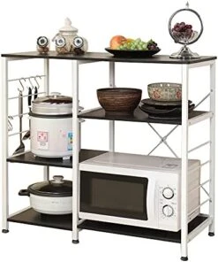 Soges Multi-Layers Kitchen Baker's Rack Utility Microwave Oven Stand Storage Cart Workstation Shelf Coffee Cart, Black 171-BK 11 Soges Multi-Layers Kitchen Baker's Rack Utility Microwave Oven Stand Storage Cart Workstation Shelf Coffee Cart, Black 171-BK -Safavieh Furniture 41tPXFocRS. AC