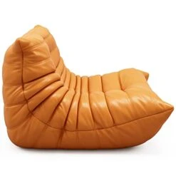 VOMXUF Fireside Chair, Oversized Armless Chair, Soft Microfiber Leather Floor Lounge Chair Lazy Sofa Accent Chair For Living Room Bedroom Salon Office -Safavieh Furniture 41tgNrEkhCL