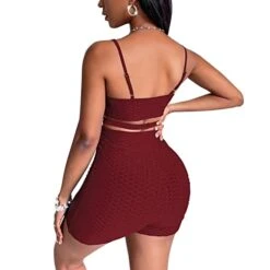 MatureGirl Womens 2 Piece Workout Sets Strappy Crop Top High Waisted Scrunch Shorts Yoga Outfits Outfits Women Dressy (Red, L) 19 MatureGirl Womens 2 Piece Workout Sets Strappy Crop Top High Waisted Scrunch Shorts Yoga Outfits Outfits Women Dressy (Red, L) -Safavieh Furniture 41tw4Ayea9L