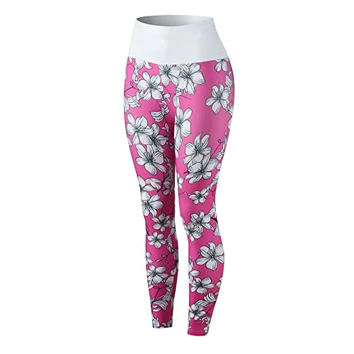 MatureGirl Fashion Yoga Pants Printed Fitness Women's Sports Leggings Running Athletic Workout Yoga Pants Mens Yoga Pants Loose With Pockets (Pink, XXXL) 3 MatureGirl Fashion Yoga Pants Printed Fitness Women's Sports Leggings Running Athletic Workout Yoga Pants Mens Yoga Pants Loose With Pockets (Pink, XXXL) - Image 3