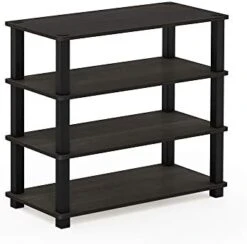 Furinno Turn-S-Tube 3-Tier Shoe Rack, Espresso/Black -Safavieh Furniture 41u84S8MeDL. AC