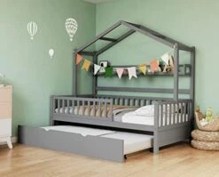 Melpomene Full House Bed With Trundle And Shelf,for Toddlers, Teens, Girls, Boys, Kids House Bed Frame Can Be Decorated (White) 17 Melpomene Full House Bed With Trundle And Shelf,for Toddlers, Teens, Girls, Boys, Kids House Bed Frame Can Be Decorated (White) -Safavieh Furniture 41uBlcTXrbL. AC