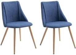 FurnitureR Mid-Century Dining Room Chairs Set Of 2, Side Chair Velvet Upholstered Seat With Metal Frame, Yellow -Safavieh Furniture 41uKGFr bzL. AC