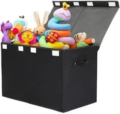 Popoly Large Toy Box Chest Storage With Flip-Top Lid, Collapsible Kids Storage Boxes Container Bins For Childrens Toys, Playroom Organizers, 25"x13" X16" (Linen Pink) 20 Popoly Large Toy Box Chest Storage With Flip-Top Lid, Collapsible Kids Storage Boxes Container Bins For Childrens Toys, Playroom Organizers, 25"x13" X16" (Linen Pink) -Safavieh Furniture 41uTfUM3ISL. AC