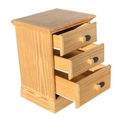 Wood To The World Arizona Twin Bed Solid Pine Platform Bed And 3 Drawer Nightstand Unfinished Bedroom Set Value Pack Suitable For Kids Room -Safavieh Furniture 41uZqXkRXYL