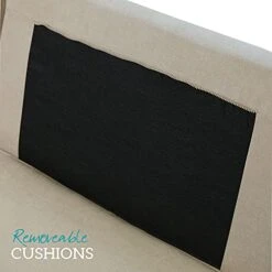 Abbyson Living Fabric Upholstered 5-Piece Modular Sectional Sofa With Coordinating Ottoman, Ivory -Safavieh Furniture 41uoI8HSkbS