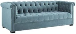 Modway EEI-3064 Heritage Tufted Performance Velvet Upholstered Chesterfield Sofa With Nailhead Trim In Gray -Safavieh Furniture 41uxPtRxfL. AC