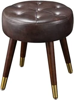 Furniliving Mid-Century Tufted Adjustable Swivel Makeup Ottoman Stool; Modern Big Size Round Vanity Stool Chair For Bedroom Living Room (White) 23 Furniliving Mid-Century Tufted Adjustable Swivel Makeup Ottoman Stool; Modern Big Size Round Vanity Stool Chair For Bedroom Living Room (White) -Safavieh Furniture 41v fDX4U L. AC