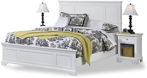 Bedford Queen Bed Headboard, Footboard, Rails And Matching Wood Panel Bed Chest And Nightstand Set In Black 6 Bedford Queen Bed Headboard, Footboard, Rails And Matching Wood Panel Bed Chest And Nightstand Set In Black - Image 6