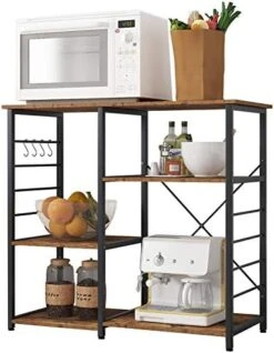 Soges Multi-Layers Kitchen Baker's Rack Utility Microwave Oven Stand Storage Cart Workstation Shelf Coffee Cart, Black 171-BK 12 Soges Multi-Layers Kitchen Baker's Rack Utility Microwave Oven Stand Storage Cart Workstation Shelf Coffee Cart, Black 171-BK -Safavieh Furniture 41v4nDxkLqL. AC