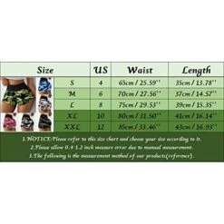 MatureGirl Women Sport Camouflage Print Butt Lifting High Waist Yoga Pants Stretchy Workout Shorts Compression Leggings (Grey, S)