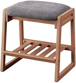 Koizumi Study Desk FLC-802MOGY Study Chair, Natural, W 19.1 X D 15.7 X H 20.5 Inches (48.5 X 40 X 52 Cm), Faris Stool MO, Gray -Safavieh Furniture 41v700XxHlL. AC