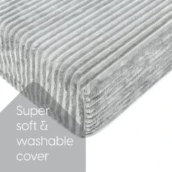 Milliard Tri Folding Sofa Mattress, 2022 Edition, Memory Foam Foldable Mattress With Ultra Soft & Washable Ribbed Fur Cover, Twin Size (75" X 38" X 6") -Safavieh Furniture 41vFJ0tTBCL