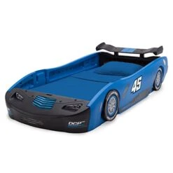 Delta Children Sport Race Car Twin Bed, Blue -Safavieh Furniture 41vKqajX iL