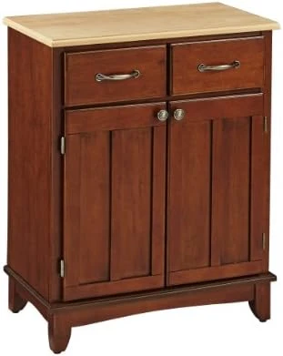 Buffet Of Buffet Medium Cherry With Wood Top By Home Styles 8 Buffet Of Buffet Medium Cherry With Wood Top By Home Styles - Image 8