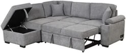 Merax L Shaped Sectional Sofa Couch Sleeper Bed With Storage Ottoman And Chaise For Living Room, Small Apartment Love Seats, Beige_Linen 25 Merax L Shaped Sectional Sofa Couch Sleeper Bed With Storage Ottoman And Chaise For Living Room, Small Apartment Love Seats, Beige_Linen -Safavieh Furniture 41vaJb3oMpL. AC