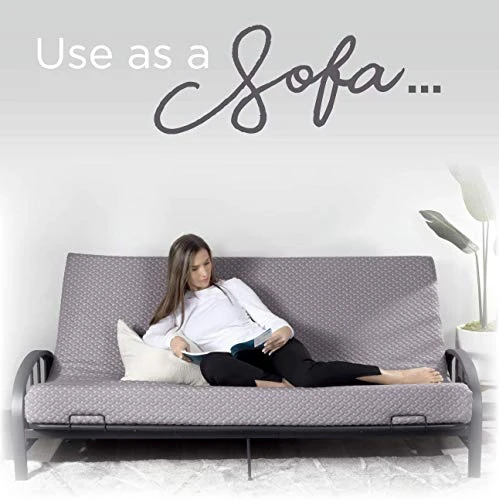 Milliard Memory Foam Futon Mattress – Full Size (Frame Not Included) (Grey) 3 Milliard Memory Foam Futon Mattress – Full Size (Frame Not Included) (Grey) - Image 3