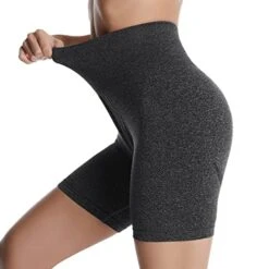 MatureGirl Tummy Athletic Women's Control Workout Waist Pants Pants High Solid Yoga Leggings Yoga Pants Sheer Yoga Pants Sexy (Grey, M)