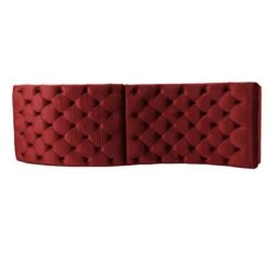 Christopher Knight Home Garret Tufted Velvet Chaise Lounge, Garnet / Dark Brown 77.6D X 24.8W X 28H In -Safavieh Furniture 41vqJxuZOCL